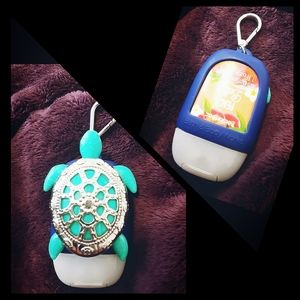 Hand sanitizer keychain turtle decoration
